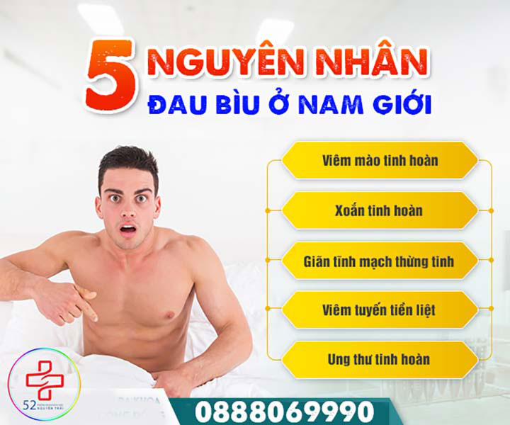 Nguyên nhân gây đau bìu ở nam giới