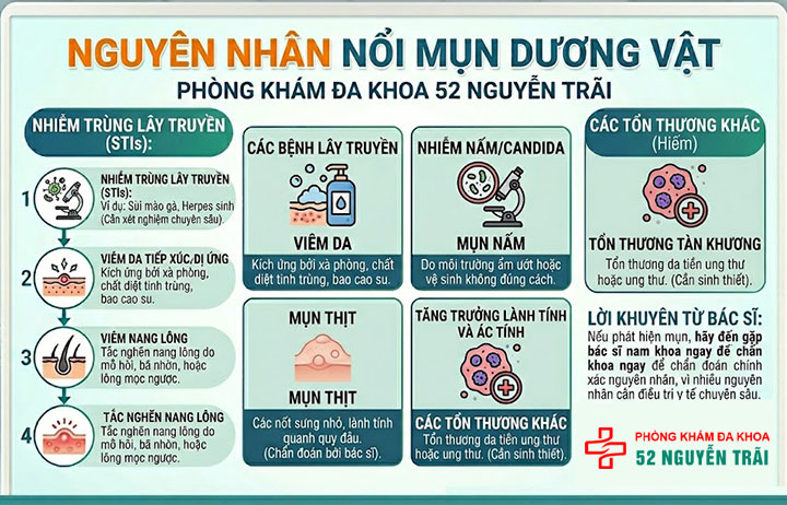 Nổi Mụn Ở Dương Vật – Điều Trị Sớm Hiệu Quả 1 Nguyên nhân nổi mụn dương vật