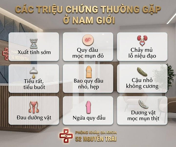 Những bất thường thường gặp ở bộ phận sinh dục nam