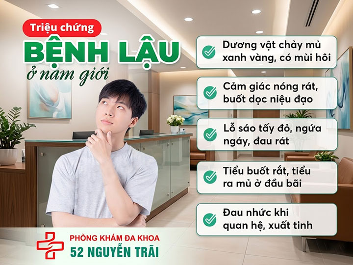 triệu chứng bệnh lậu ở nam giới
