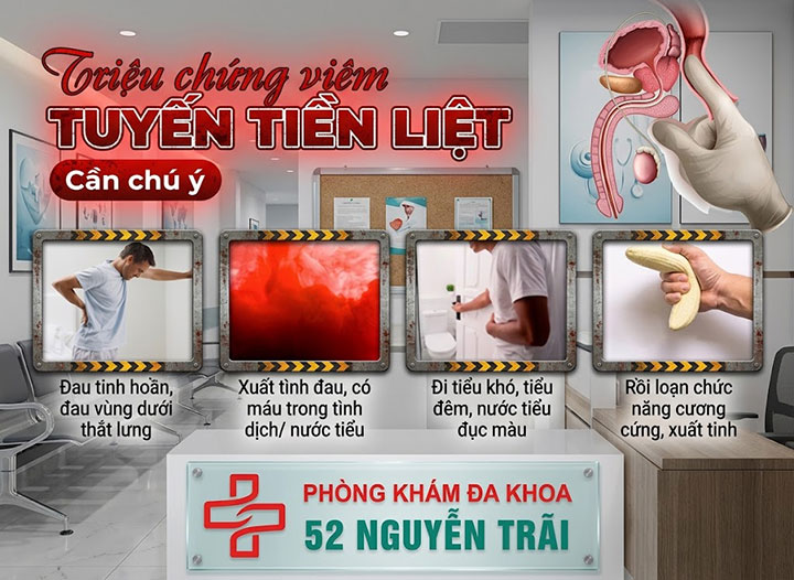 triệu chứng viêm tuyến tiền liệt