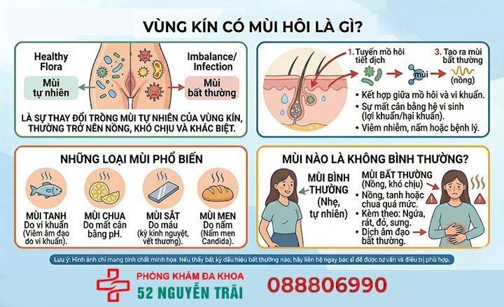 Vùng kín có mùi do đâu? Cách điều trị an toàn, hiệu quả 1 Vùng kín có mùi hôi là gì?