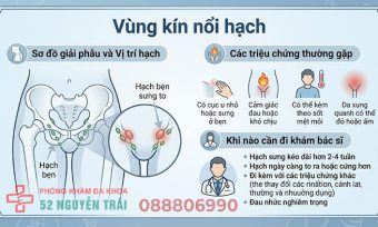 Vùng kín nổi hạch do đâu? Cách điều trị an toàn, hiệu quả