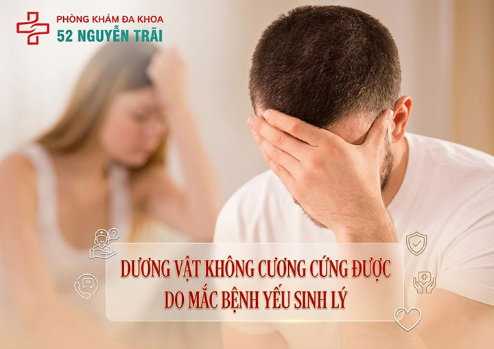 dương vật không cương cứng được do mắc bệnh yếu sinh lý