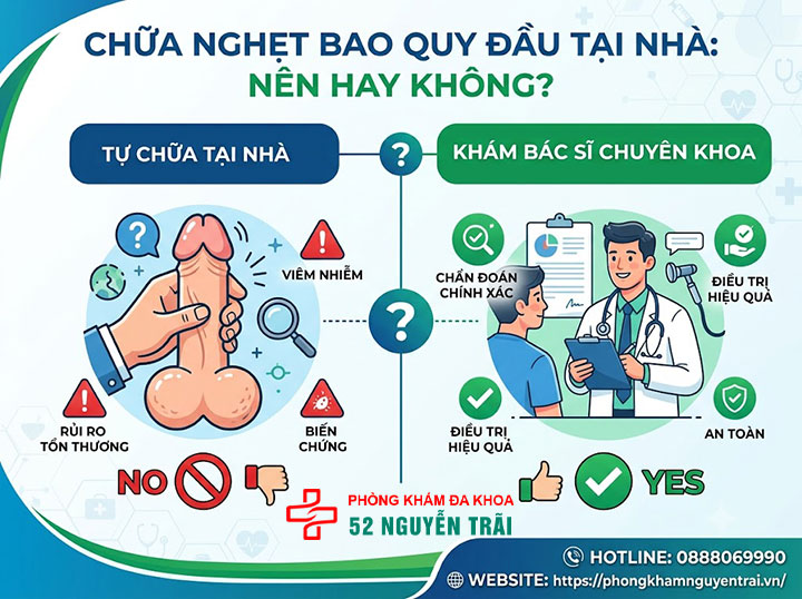 Cách chữa nghẹt bao quy đầu tại nhà: Cảnh báo từ chuyên gia 2 Ảnh minh hoạ: Chữa nghẹt bao quy đầu tại nhà: Nên hay không?