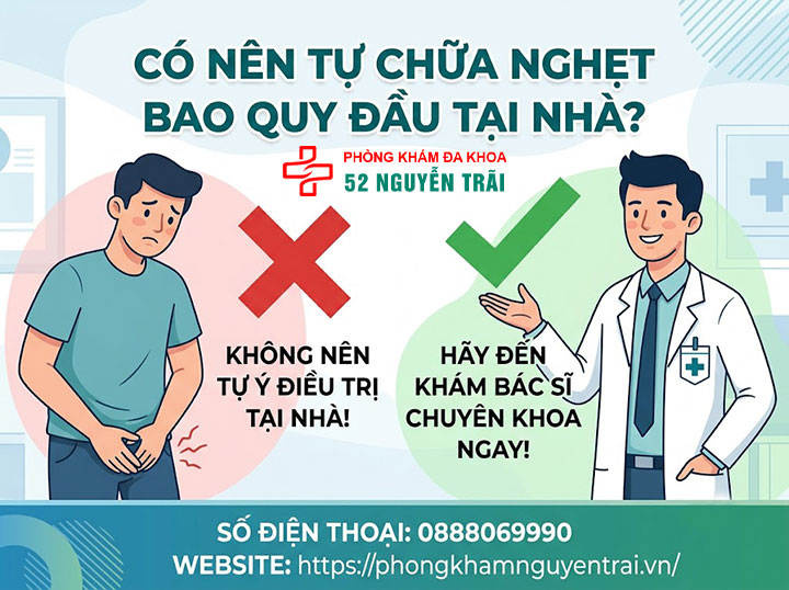 Cách chữa nghẹt bao quy đầu an toàn: Cảnh báo từ bác sĩ chuyên khoa 6 Ảnh minh hoạ: Có nên tự chữa nghẹt bao quy đầu tại nhà