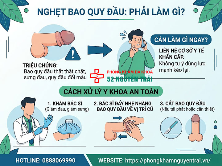 Cách chữa nghẹt bao quy đầu tại nhà: Cảnh báo từ chuyên gia 8 Ảnh minh hoạ: Nghẹt bao quy đầu phải làm gì? Cách xử lý