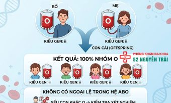 Di truyền nhóm máu: Con giống bố hay mẹ? Bảng tính