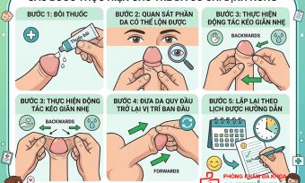 Các bước thực hiện cho trẻ đã có chỉ định nong