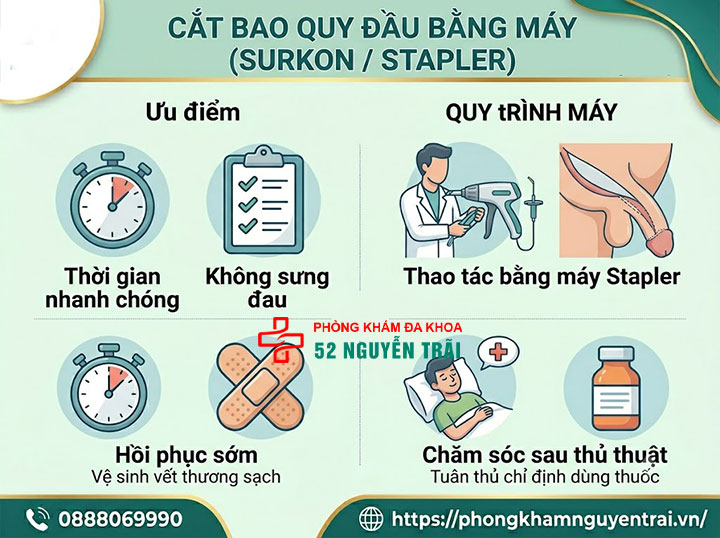 Cắt bao quy đầu bằng máy: Lợi ích và chi phí thực hiện 3 Cắt bao quy đầu bằng máy