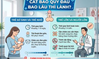 Cắt bao quy đầu bao lâu thì lành?