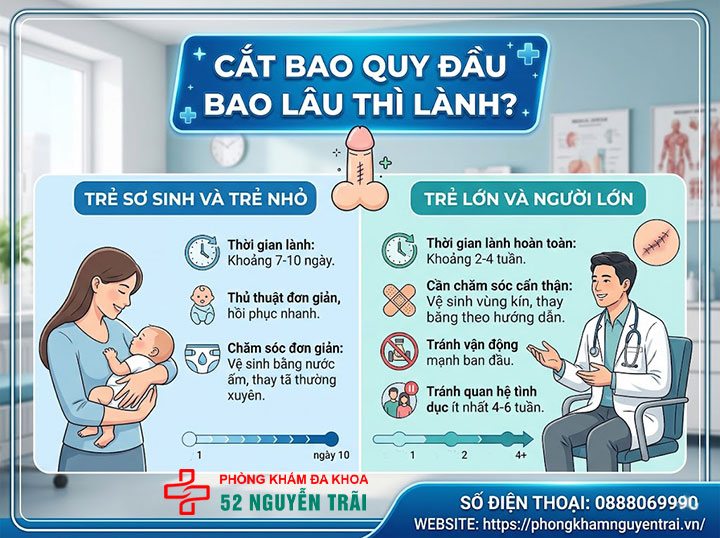 Cắt Bao Quy Đầu Bao Lâu Thì Lành? Giải Đáp Chi Tiết 2 Cắt bao quy đầu bao lâu thì lành?