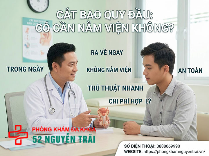 Cắt Bao Quy Đầu Bao Lâu Thì Lành? Giải Đáp Chi Tiết 1 Cắt bao quy đầu có cần nằm viện không