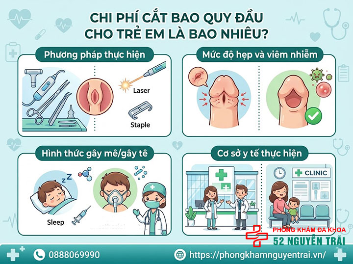 Cắt Bao Quy Đầu Cho Trẻ: Khi Nào Cần Và Độ Tuổi Phù Hợp 7 Chi phí cắt bao quy đầu cho trẻ em là bao nhiêu