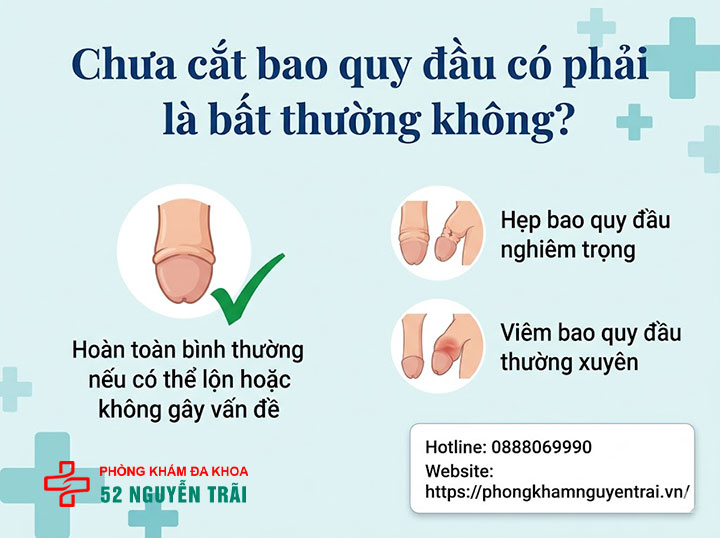 Cắt Dây Hãm Bao Quy Đầu: Khi Nào Cần Và Có Đau Không? 6 Chưa cắt bao quy đầu có phải là bất thường không?