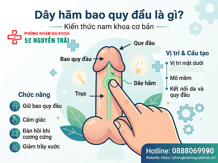 Cắt Dây Hãm Bao Quy Đầu: Khi Nào Cần Và Có Đau Không? 1 Dây hãm bao quy đầu là gì?
