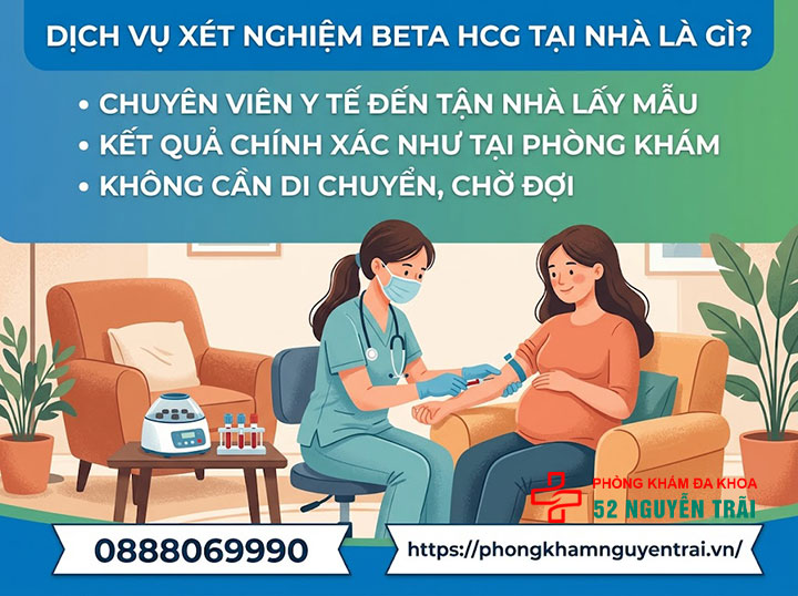 Dịch vụ xét nghiệm Beta HCG tại nhà – Tiện lợi, bảo mật, kết quả nhanh 1 Dịch vụ xét nghiệm Beta HCG tại nhà là gì?