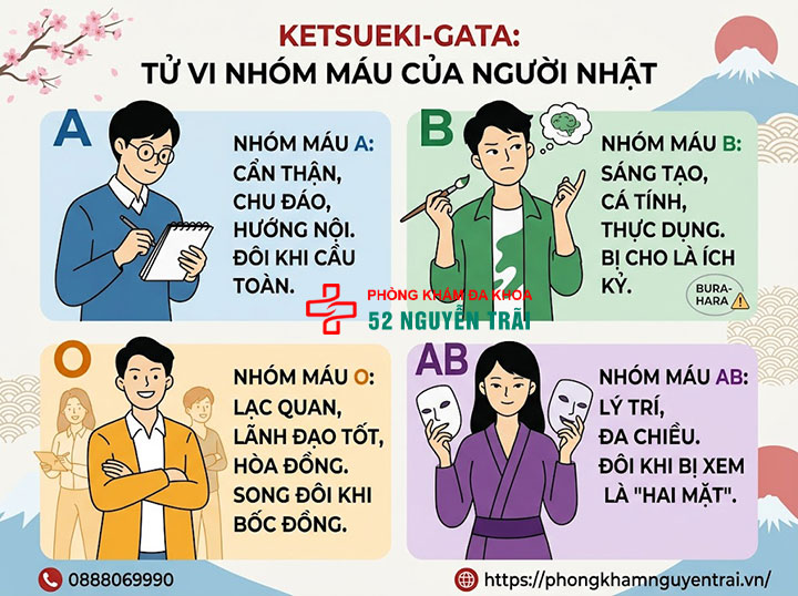 Nhóm máu và văn hóa Nhật: Vì sao họ quan tâm? 1 Ketsueki-gata: Tử vi nhóm máu của người Nhật