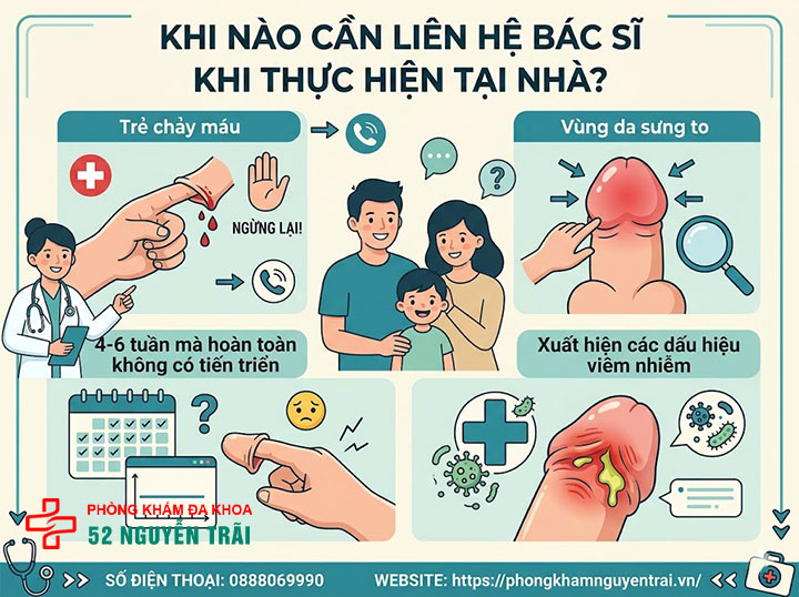 Hướng Dẫn Cách Nong Bao Quy Đầu Cho Bé Tại Nhà Từng Bước 7 Khi nào cần liên hệ bác sĩ trong quá trình thực hiện tại nhà