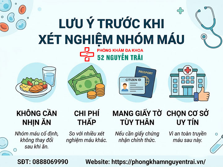 Xét nghiệm nhóm máu: Quy trình và cách đọc kết quả 6 Lưu ý quan trọng trước khi xét nghiệm nhóm máu