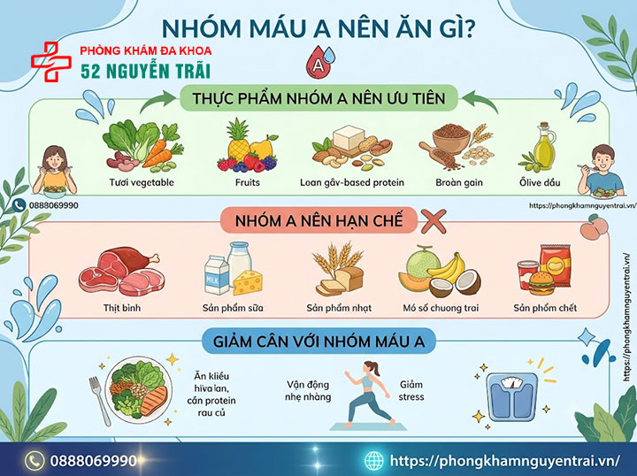 Ăn theo nhóm máu: Thực đơn A, B, O, AB chi tiết 4 Nhóm máu A nên ăn gì?