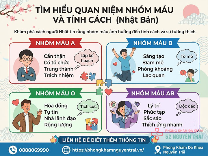 Tính cách theo nhóm máu A, B, O, AB: Đúng không? 1 Quan niệm nhóm máu và tính cách đến từ đâu?