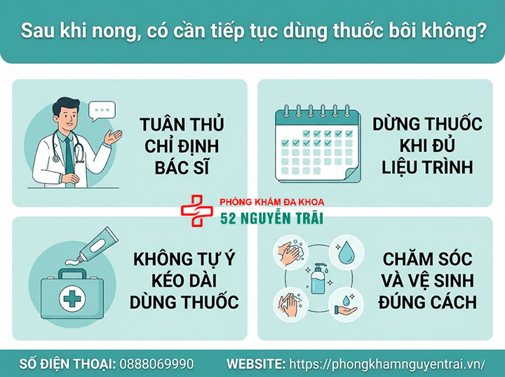 Thuốc Bôi Nong Bao Quy Đầu Cho Bé: Loại Nào, Bôi Sao Đúng? 5 Sau khi nong, có cần tiếp tục dùng thuốc bôi không?