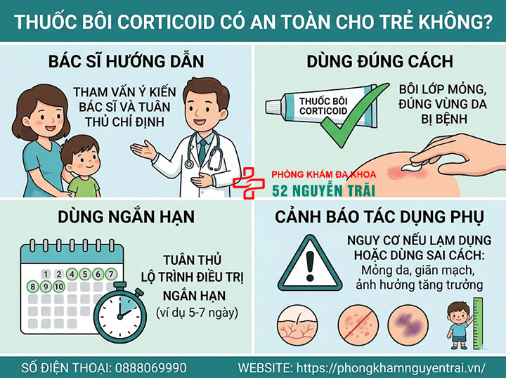 Thuốc Bôi Nong Bao Quy Đầu Cho Bé: Loại Nào, Bôi Sao Đúng? 4 Thuốc bôi corticoid có an toàn cho trẻ không?
