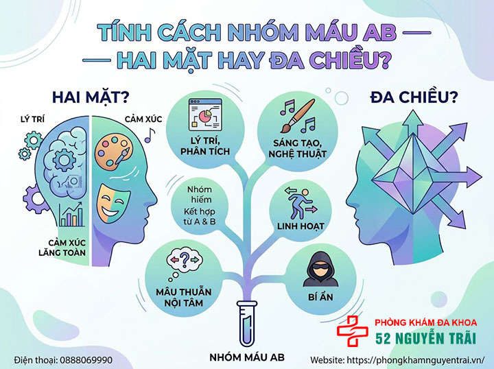 Tính cách theo nhóm máu A, B, O, AB: Đúng không? 5 Tính cách nhóm máu AB — Hai mặt hay đa chiều?