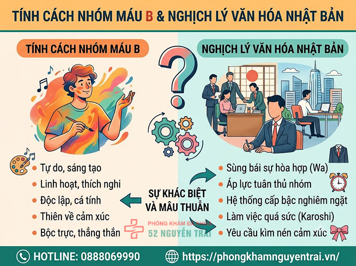 Tính cách theo nhóm máu A, B, O, AB: Đúng không? 3 Tính cách nhóm máu B — Quan niệm và nghịch lý văn hóa