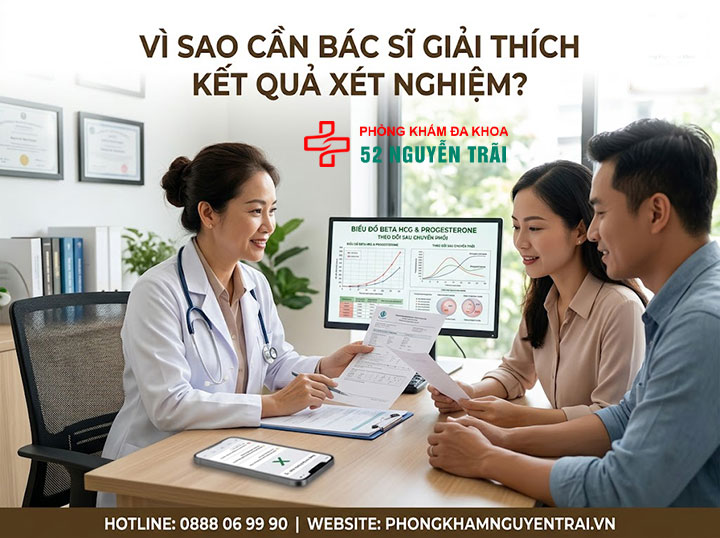 Xét nghiệm Beta HCG trong IVF, IUI: Bác sĩ giải thích 7 Vì sao không nên tự đọc kết quả mà cần bác sĩ trực tiếp giải thích?