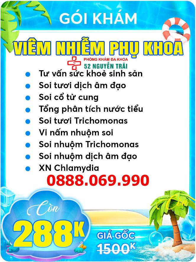 Hè rực rỡ - Ưu đãi hết cỡ từ ngày 01/6/2026 – 30/6/2026. 5 Gói khám viêm nhiễm phụ khoa