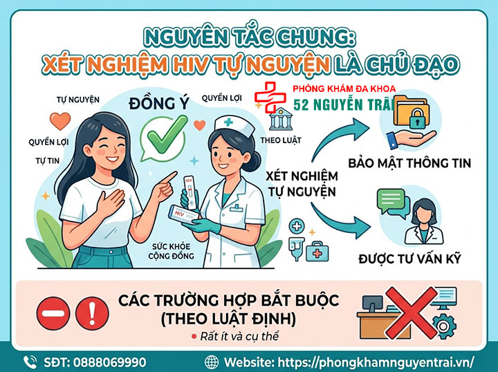Khám sức khỏe đi làm có bắt buộc xét nghiệm HIV không? 1 xét nghiệm HIV tự nguyện là chủ đạo