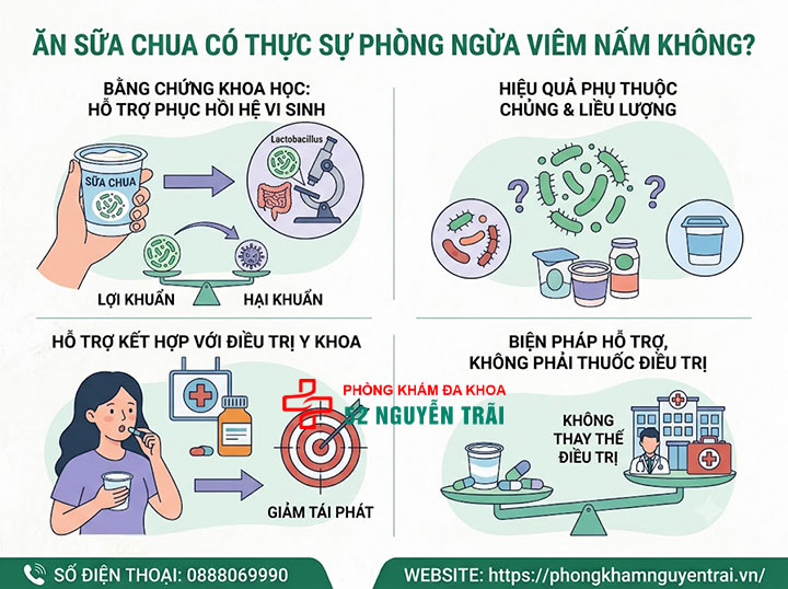 Phòng Ngừa Viêm Âm Đạo Tái Phát: Hướng Dẫn Chi Tiết 6 Ăn sữa chua có thực sự phòng ngừa viêm nấm không?