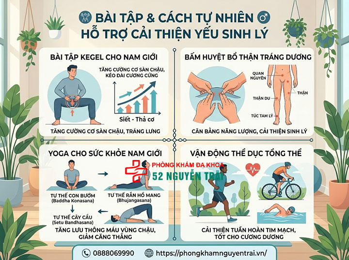 Mẹo dân gian chữa yếu sinh lý bằng gừng, tỏi tại nhà 8 Bài tập, bấm huyệt và yoga hỗ trợ cải thiện yếu sinh lý