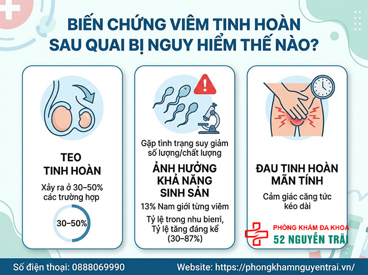 Viêm Tinh Hoàn Do Quai Bị: Triệu Chứng Và Cách Điều Trị 5 Biến Chứng Viêm Tinh Hoàn Sau Quai Bị Nguy Hiểm Thế Nào?