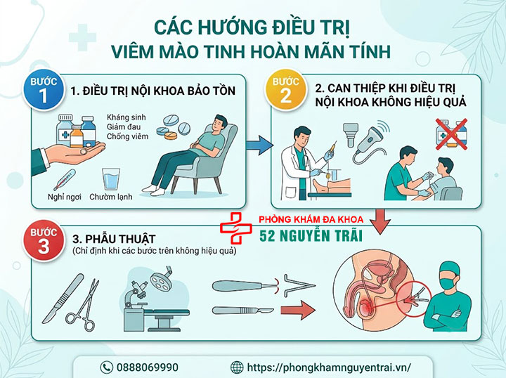 Viêm Mào Tinh Hoàn Mãn Tính Có Chữa Được Không? 5 Các Hướng Điều Trị Viêm Mào Tinh Hoàn Mãn Tính