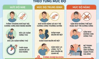 Dấu hiệu yếu sinh lý ở nam giới: Nhận biết theo từng mức độ
