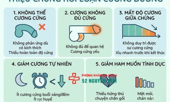 Dấu hiệu, triệu chứng rối loạn cương dương cần biết