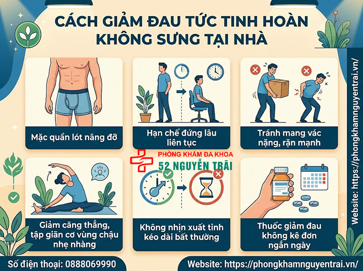 Đau Tức Tinh Hoàn Nhưng Không Sưng: Nguyên Nhân Là Gì? 5 Cách giảm đau tức tinh hoàn không sưng tại nhà