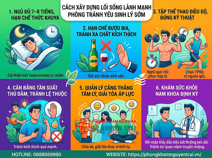 Vì Sao Giới Trẻ Dễ Yếu Sinh Lý? Thói Quen Cần Tránh 11 Cách xây dựng lối sống lành mạnh phòng tránh yếu sinh lý sớm