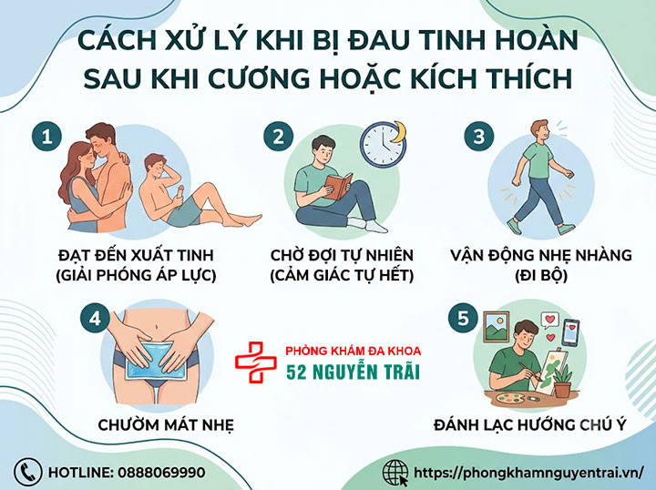 Đau Tinh Hoàn Sau Khi Cương: Nguyên Nhân, Cách Xử Lý 4 Cách xử lý khi bị đau tinh hoàn sau khi cương hoặc kích thích