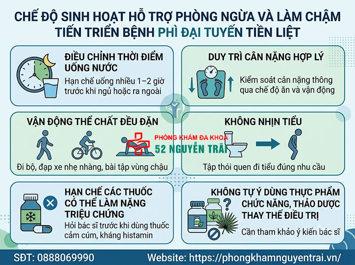 Phì đại tuyến tiền liệt nên ăn gì, kiêng gì? Chế độ dinh dưỡng 6 Chế độ sinh hoạt hỗ trợ phòng ngừa và làm chậm tiến triển bệnh phì đại tuyến tiền liệt