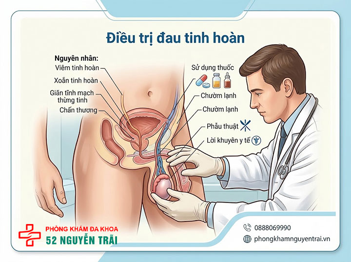 Đau Tinh Hoàn Bên Phải: Nguyên Nhân & Cách Điều Trị 8 Điều trị đau tinh hoàn bên phải như thế nào?