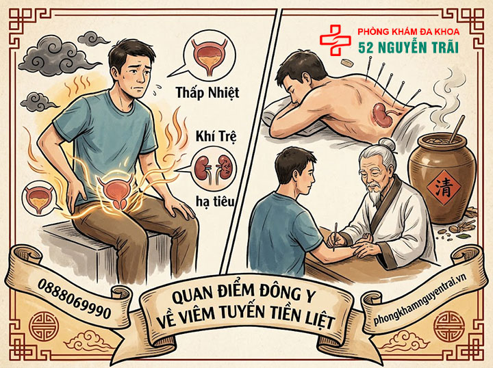 Chữa viêm tuyến tiền liệt bằng thuốc nam, đông y tại nhà: Có hiệu quả không? 2 Đông y nhìn nhận viêm tuyến tiền liệt như thế nào?