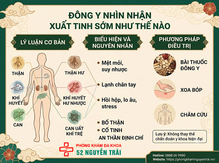 Chữa xuất tinh sớm bằng thuốc nam, đông y có hiệu quả không? 2 Đông y nhìn nhận xuất tinh sớm như thế nào