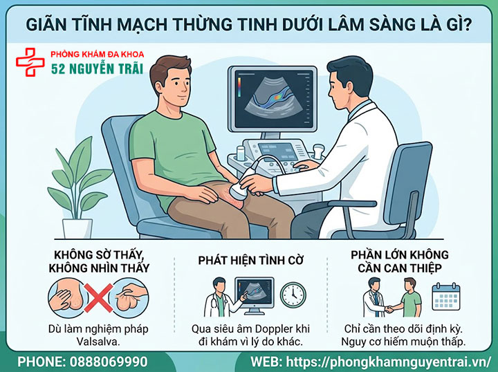 4 cấp độ giãn tĩnh mạch thừng tinh – Phân biệt độ 1, 2, 3 và dưới lâm sàng 2 Giãn tĩnh mạch thừng tinh dưới lâm sàng là gì?
