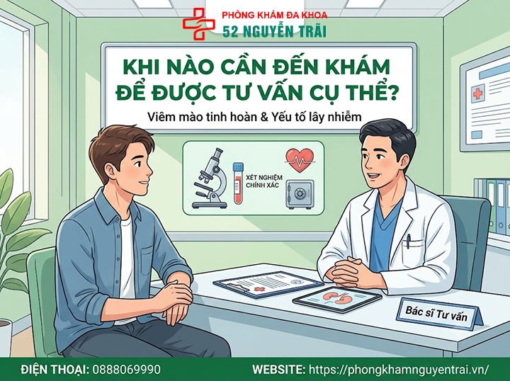 Viêm Mào Tinh Hoàn Có Lây Không? Có Quan Hệ Được? 8 Khi Nào Cần Đến Khám Để Được Tư Vấn Cụ Thể?