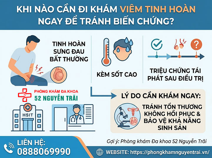 Viêm Tinh Hoàn Có Nguy Hiểm Không? Biến Chứng Cần Biết 7 Khi Nào Cần Đi Khám Viêm Tinh Hoàn Ngay Để Tránh Biến Chứng?