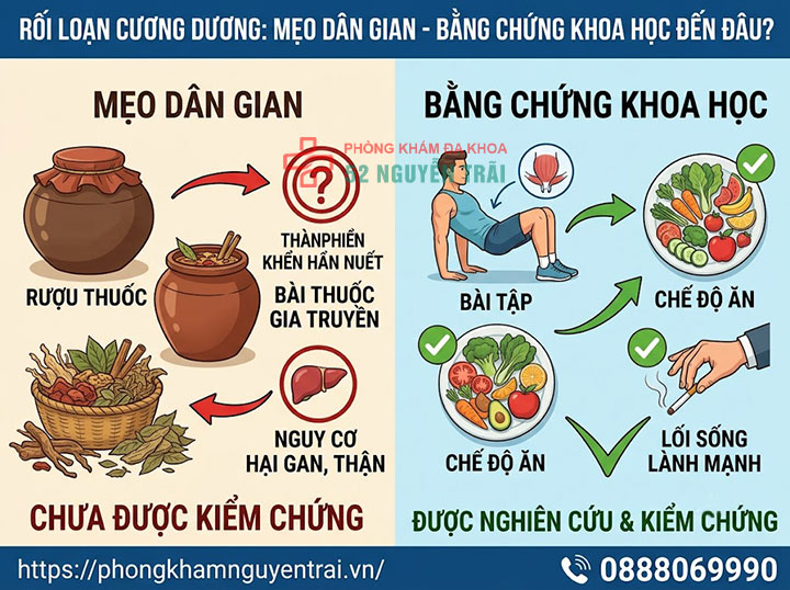 Cách chữa rối loạn cương dương tại nhà hiệu quả 1 Mẹo dân gian chữa rối loạn cương dương Bằng chứng khoa học đến đâu?